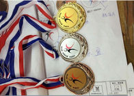 Zink-Legierungs-materielle kundenspezifische Sport-Medaillen-Bänder für Unternehmens-Tätigkeit